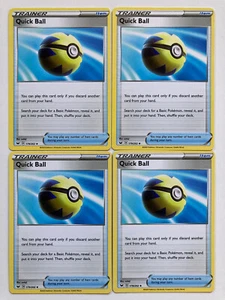 x4 Quick Ball 179/202 Sword & Shield Pokemon TCG Pack Fresh - Picture 1 of 2