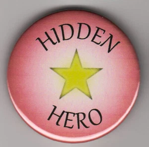 Hidden Hero - gift pin badge celebrating good deeds in virus pandemic 2020 - Picture 1 of 2
