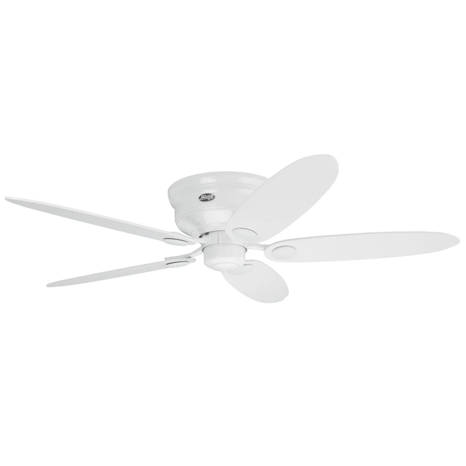 Flush mount ceiling fan Hunter Low Profile White Maple 112cm 44" & 132cm 52" - Image 1 of 1