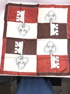 Vintage Vera Silk Scarf Skelleton Keys - Picture 1 of 4
