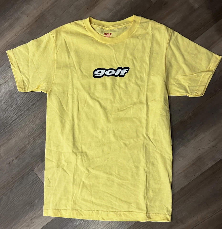 Golf Wang Yellow Golf Logo Yellow Crew Neck T-Shirt Size M - Image 1 of 4