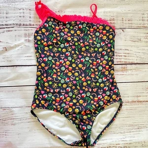 Emoji One Piece Swimsuit Size Large Pre-Loved - Picture 1 of 3