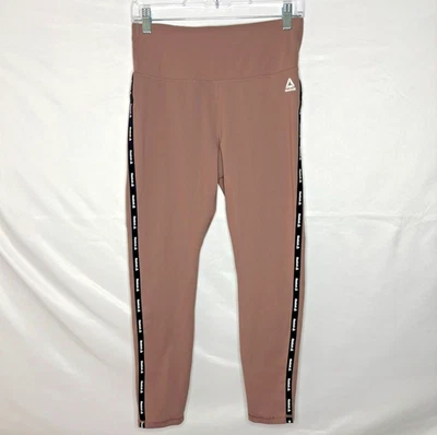 Leggings femininas Reebok cintura alta bege tamanho M - Imagem 1 de 4
