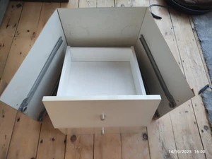 Ikea Kallax Einsatz mit 2 Schubladen weiß Hochglanz 33x33cm Auslaufmodell #2 - Bild 1 von 3