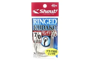 Shout 207-RK Ringed Kudako Power Jigging Single Hook Silver Size 7/0 (7889) - Picture 1 of 6