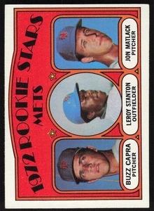 1972 Topps #141 Mets Rookie Stars (Buzz Capra / Leroy Stanton / Jon Matlack) - Picture 1 of 2