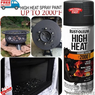 Pintura en aerosol automotriz negra plana de alto calor resistente al aceite esmalte de motor de escape Foto 1 de 4