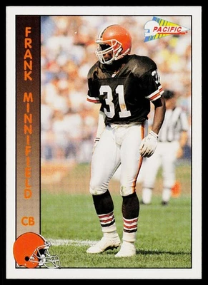 Frank Minnifield, 1992 Pacific, #59, Cleveland Browns, - Image 1 of 2