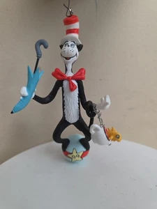 Dr Seuss Gatto nel Cappello 4,5 Pollici Decorazione Natalizia su Una Palla (99) - Foto 1 di 2
