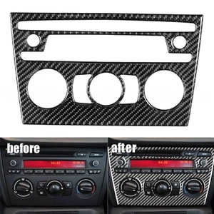 √ Hot Air Conditioning CD Panel Trim Frame Carbon Fiber Decor Fits For E84 X1 UK - Picture 1 of 16