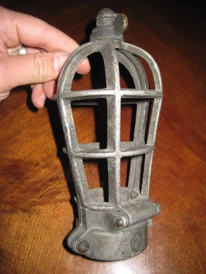 VIntage Antique Crouse Hinds Diecast Metal Industrial Safety Light Cage Cover - Image 1 of 4