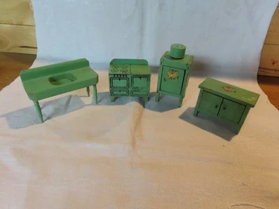 Винтажный миниатюрный кукольный домик Strombecker кухонный набор масштаб 1:16 - Изображение 1 из 4