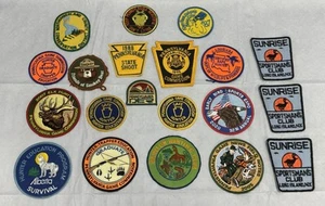 Vintage Patch Lot Pennsylvania Game Commission Elk Hunting Sportsman Shooting - Picture 1 of 18