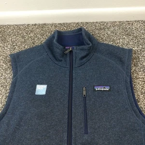 Patagonia Goldman Sachs Vest Better Sweater Full Zip Blue Mens Medium 25881 - Picture 1 of 11