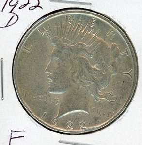 1922-D^^Peace Dollar^^F^^ - Bild 1 von 3