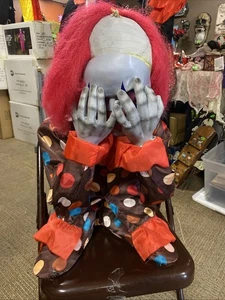 Payaso desgarrador de caras animado utilería de Halloween. ¡TOTALMENTE FUNCIONA! ¡Ultra raro! Perturbador. - Imagen 1 de 13