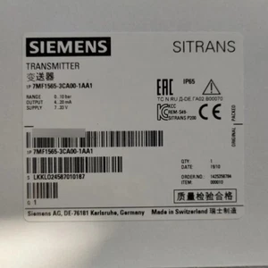 UN NUEVO SENSOR TRANSMISOR DE PRESIÓN SIEMENS 7MF1565-3CA00-1AA1 - Imagen 1 de 2