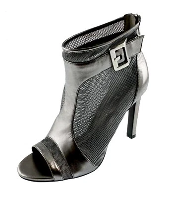 BCBGeneration Trilby Black Mesh Open Toe Bootie — New - Size 6 - Image 1 of 4