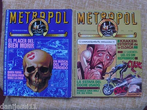 2 Comics, Metropol, nº 3 y 4, MetroComics, Papeles Falaces, Urbanos y Criminales - Picture 1 of 1