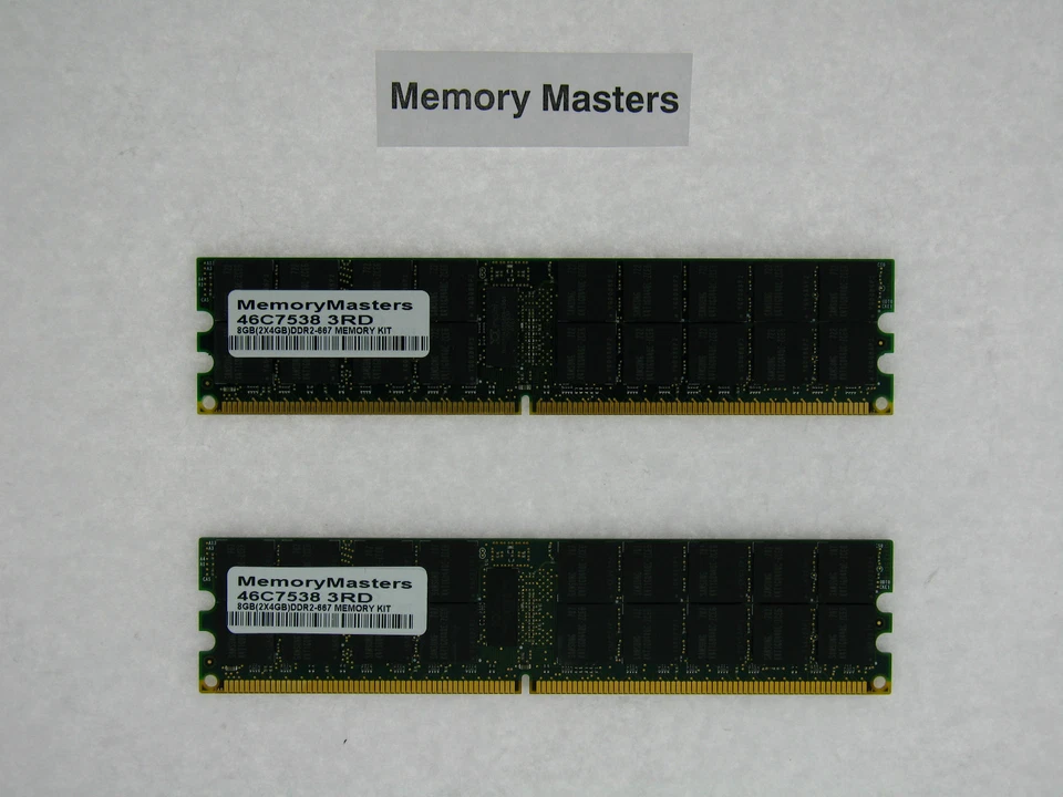 46C7538 8GB  2x4GB Memory IBM System x3455 series - Image 1 of 1