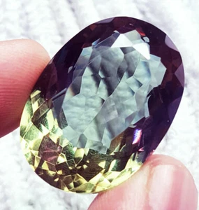 Quartz Color Changing 48.35 Ct Oval Shape Loose Gemstone Certified - Picture 1 of 6