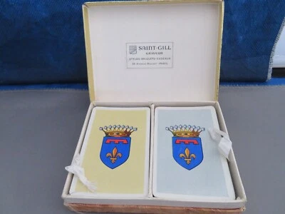 RARO Piatnik “La Provence” Cartas de Juego, Anton Stursa Designs, c.1959 2 Barajas Foto 1 de 4