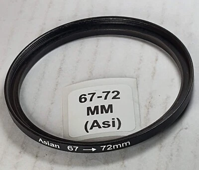 67-72mm Metal Step Up Adapter Ring 67mm Lens to 72mm Filter Converter E67-E72 - Image 1 of 4