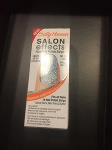 Sally Hansen Salon Effects Real Nail Polish Strips Blue Ice 280 New - Picture 1 of 2