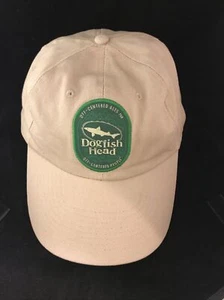 Dogfish Head Bier hellbraun Strapback Mütze mit Patch Logo - aus zentrierte Ales - EUC - Bild 1 von 5