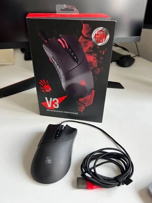 A4Tech (Bloody) V3m Black 7 Buttons 1 x Wheel USB Optical Gaming Mouse - Image 1 of 4