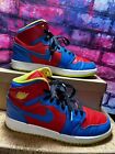 Air Jordan 1  High Blue and Red Size 7Y? ?High Racing Pack?