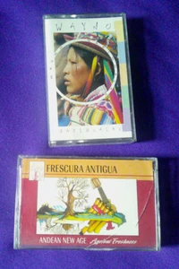 Music of Peru, Andean Region - ANDEAN NEW AGE + WAYNO - TWO Audio Cassette Tapes - Picture 1 of 2
