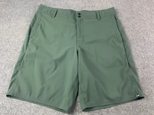 Under Armour Loose Heat Gear Mens Drawstring 10" Golf Shorts Size 36 Green - Bild 1 von 9