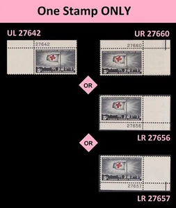 US 1239 International Red Cross 5c plate single MNH 1963 - Picture 1 of 1
