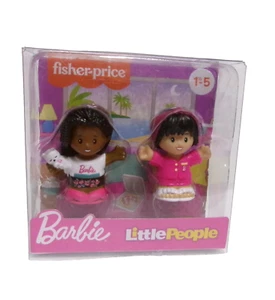 2 Barbie Little People afroamericana y gato y su amiga precio de pesca - Imagen 1 de 10