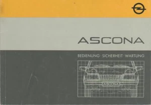 deutsche Bedienungsanleitung Betriebsanleitung OPEL ASCONA Handbuch Ausgabe 1985 - Bild 1 von 1