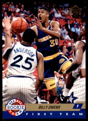 1992-93 Upper Deck Billy Owens Golden State Warriors #AR3 Foto 1 de 2