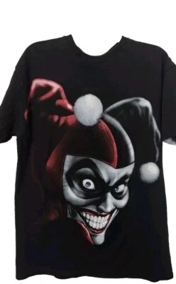 HARLEY Quinn Batman DC T-Shirt Tee Size M Large Face - Image 1 of 4