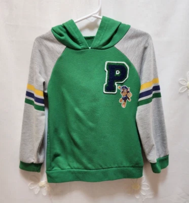 Sudadera Paw Patrol Boys 3T Verde Persecución Sudadera con Capucha Letra Colegial Varsity Toon Foto 1 de 4