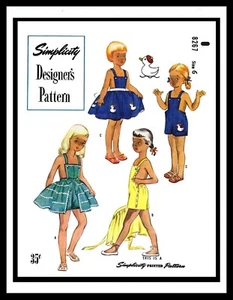 SIMPLICITY 8267 Patrón de Costura TRAJE DE SOL TRAJE DE JUEGO MAMPER UNISEX NIÑA NIÑO Niño Pequeño - Imagen 1 de 12