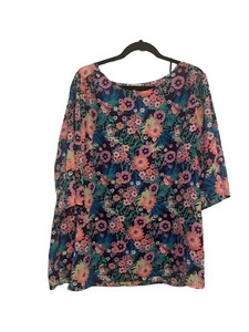 Pip & Vine floral maternity blouse 1X - Picture 1 of 6