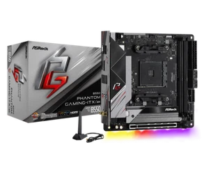 ASRock B550 Phantom Gaming AMD Socket AM4 Mini ITX DDR4-SDRAM Motherboard - Imagen 1 de 3