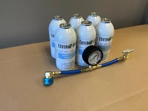 Arctic Air R1234YF, NOT a Refrigerant. 6 Cans (4oz), 1 Brass Charging Gauge! - Picture 1 of 4