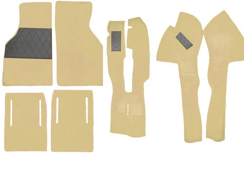 Juego de alfombras de terciopelo crema para Fiat X1/9 1972-1989 kit de alfombras Foto 1 de 1