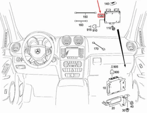 MERCEDES-BENZ R W251 Media Interface Control Unit A2049005704 NEW GENUINE - Picture 1 of 2