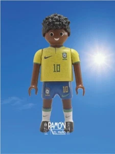 Custom Playmobil Neymar Jr front selection Brazil France cup puskÃs - Picture 1 of 5