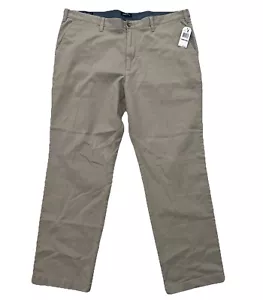 Pantalón NAUTICA The Deck/ajuste clásico elástico 40x32 ancla caqui verdadero nuevo con etiquetas - Imagen 1 de 6