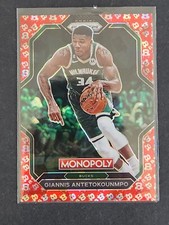 2022-23 Monopoly Prizm Free Parking Red Cracked Ice Panini Exclusive Cards