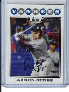 2021 Topps 70th Anniversary Celebration Aaron Judge 2008 SP Through the Years