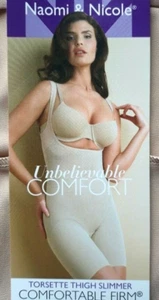 NUEVO CON ETIQUETAS Naomi & Nicole Busto Abierto Cuerpo Abdomen Caderas Delgado Modelador TALLA XL - Imagen 1 de 4
